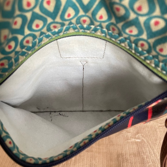 Very good used Fossil Key-per Coated canvas crossbody purse - Picture 4 of 8